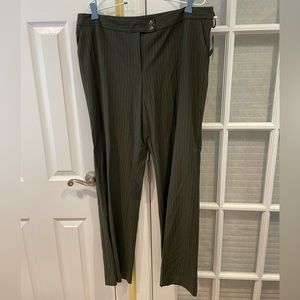 Alfani green pinstripe pants